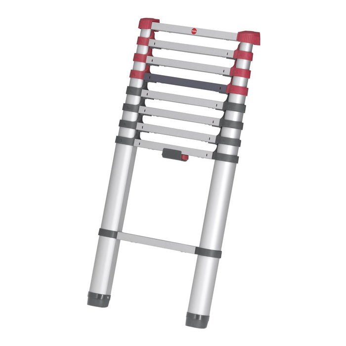 Hailo Escalera telescópica de aluminio FlexLine 320 de 11 peldaños