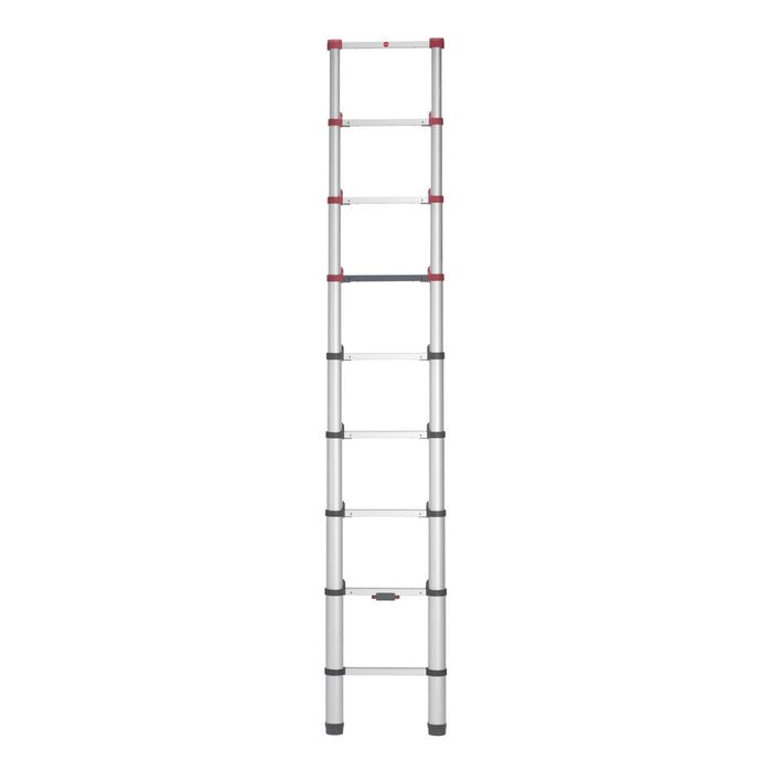 Hailo Escalera telescópica de aluminio FlexLine 320 de 11 peldaños