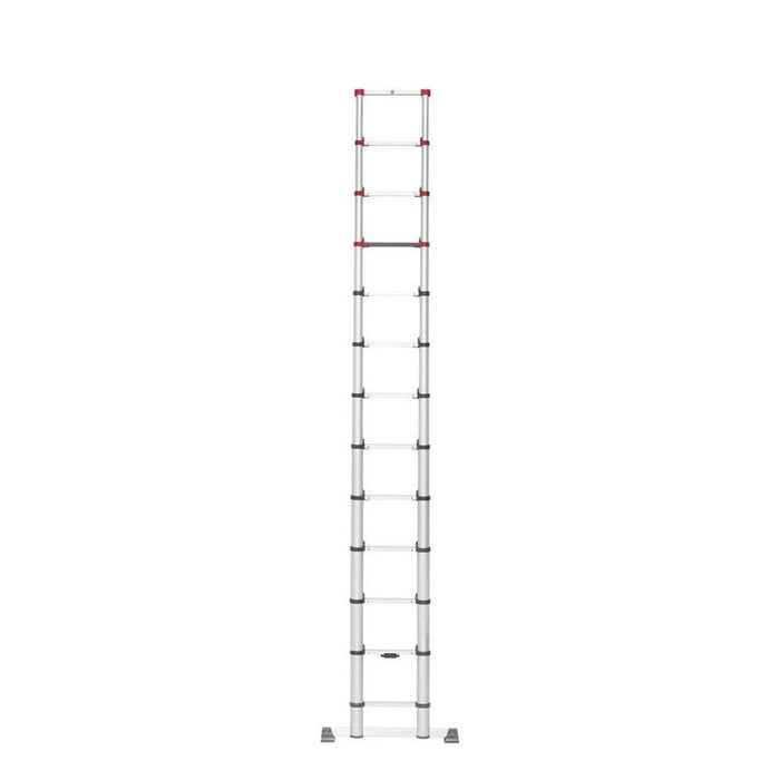 Hailo Escalera telescópica de aluminio FlexLine 380 de 13 peldaños