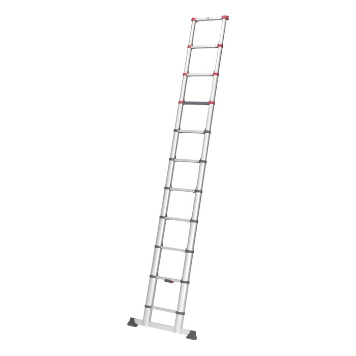 Hailo Escalera telescópica de aluminio FlexLine 380 de 13 peldaños