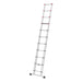 Hailo Escalera telescópica de aluminio FlexLine 380 de 13 peldaños