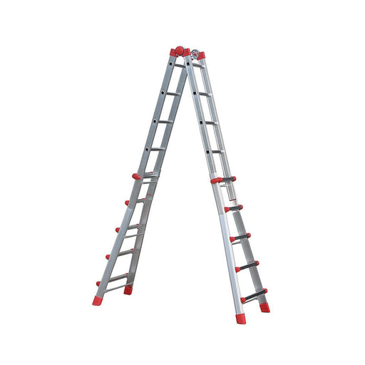 Hailo Escalera aluminio telescópica multiposición ProfiStep Multi con estabilizador (5+5 peldaños)