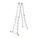 Hailo Escalera aluminio telescópica multiposición ProfiStep Multi con estabilizador (6+6 peldaños)