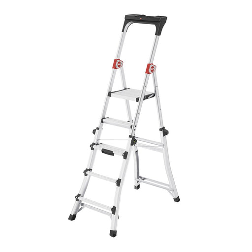 Hailo Escalera de tijera telescópica TL100 TopLine (3-4-5 peldaños)