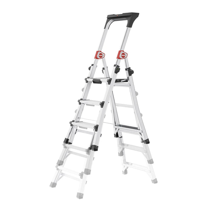 Hailo Escalera de tijera telescópica TL100 TopLine (3-4-5 peldaños)