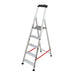 Hailo Escalera de tijera profesional Alu PRO (5 peldaños)