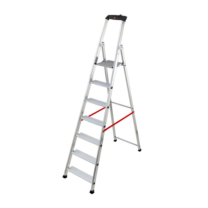 Hailo Escalera de tijera profesional Alu PRO (7 peldaños)