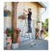 Hailo Escalera de tijera profesional Alu PRO (7 peldaños)