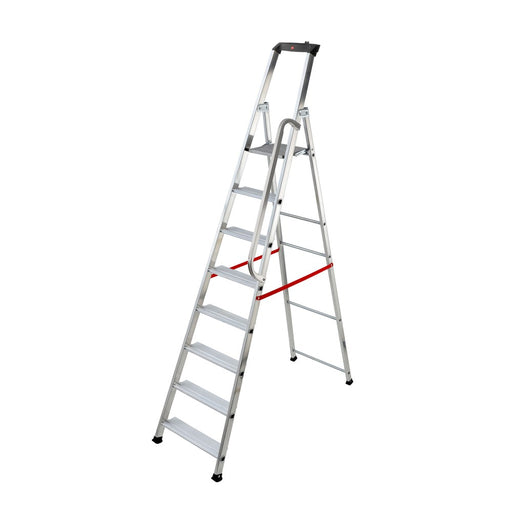 Hailo Escalera de tijera profesional Alu PRO (8 peldaños)
