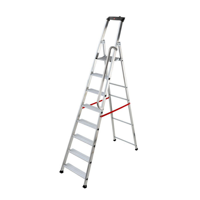 Hailo Escalera de tijera profesional Alu PRO (8 peldaños)