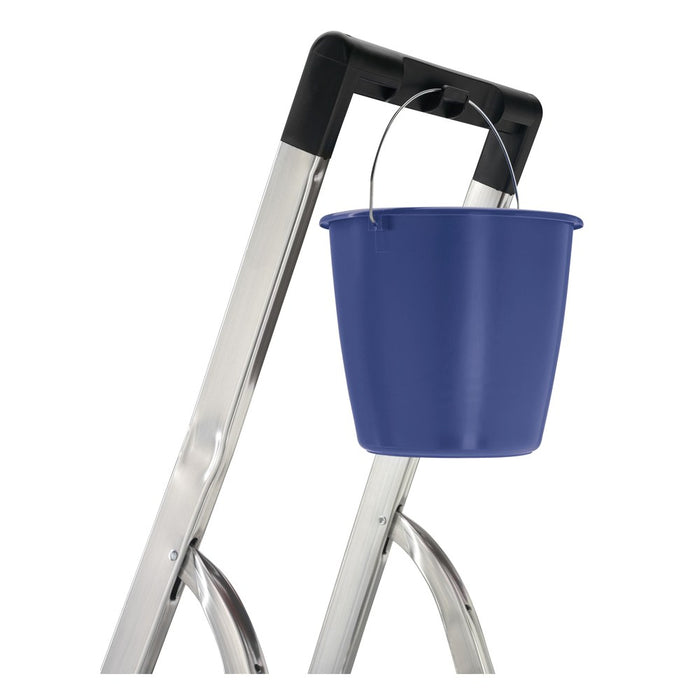 Hailo Escalera de tijera de aluminio L40 EasyClix (3 peldaños)