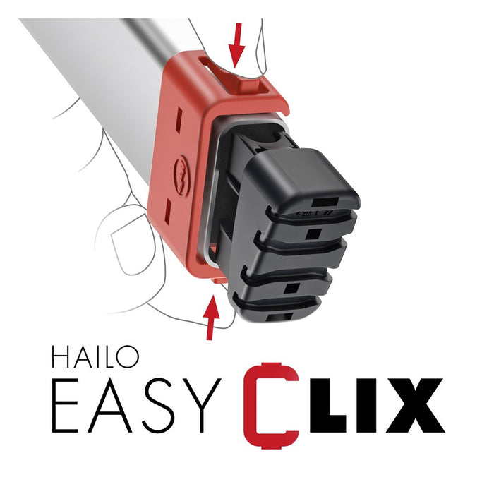 Hailo Escalera tijera aluminio L40 EasyClix (6 peldaños) R