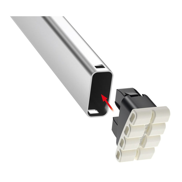 Hailo Escalera tijera aluminio L40 EasyClix (7 peldaños) R