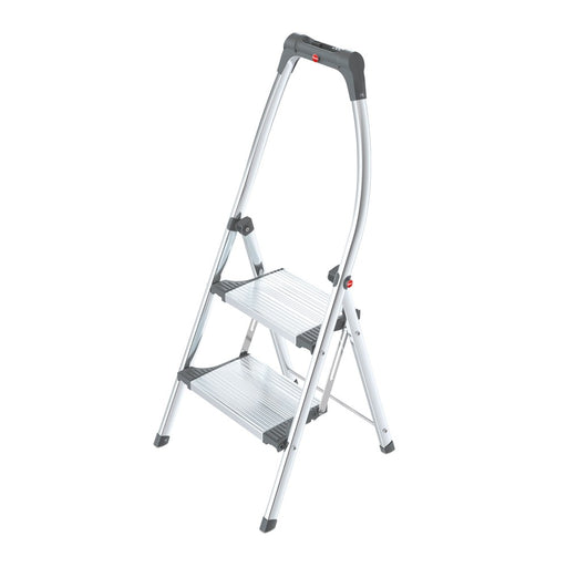Hailo Mini escalera de aluminio LivinStep Plus (2 peldaños)