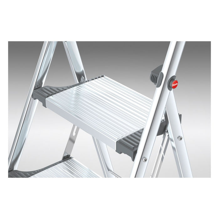 Hailo Mini escalera de aluminio LivinStep Plus (2 peldaños)