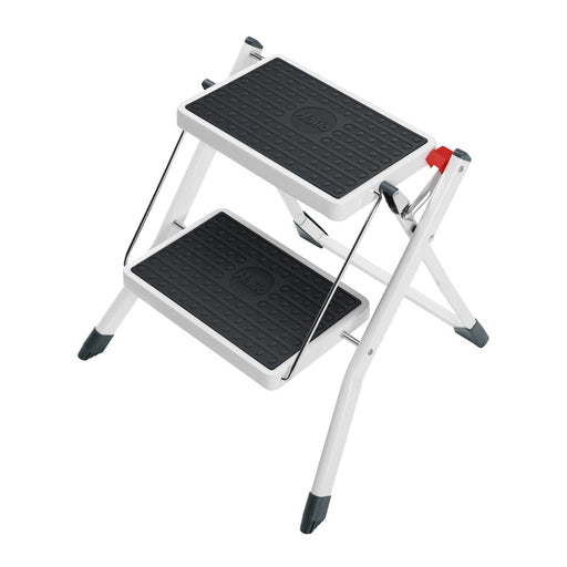 Hailo Taburete de acero MK60 StandardLine Blanco (2 peldaños)