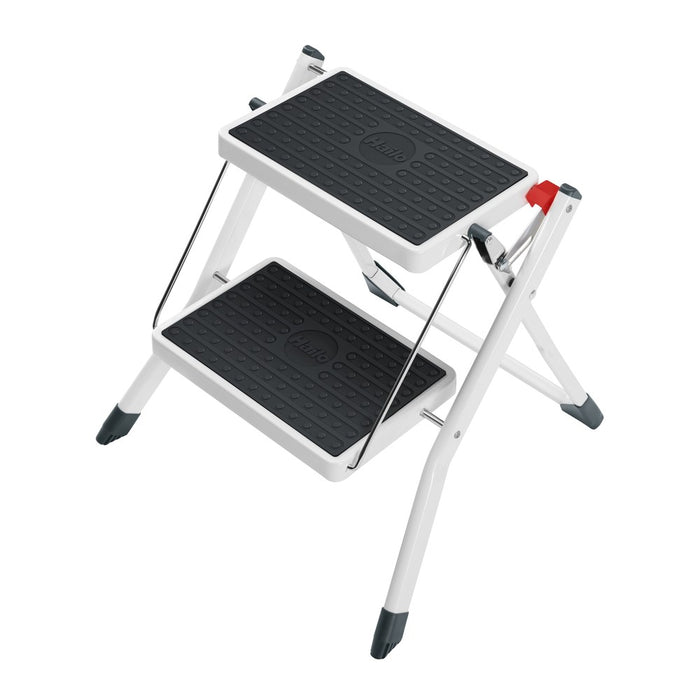 Hailo Taburete de acero MK60 StandardLine Blanco (2 peldaños)