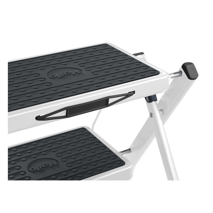 Hailo Taburete de acero MK60 StandardLine Blanco (2 peldaños)