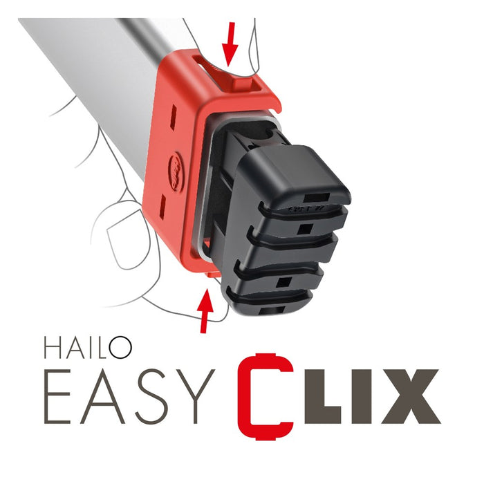 Hailo Escalera tijera aluminio L60 EasyClix FR (3 peldaños) R