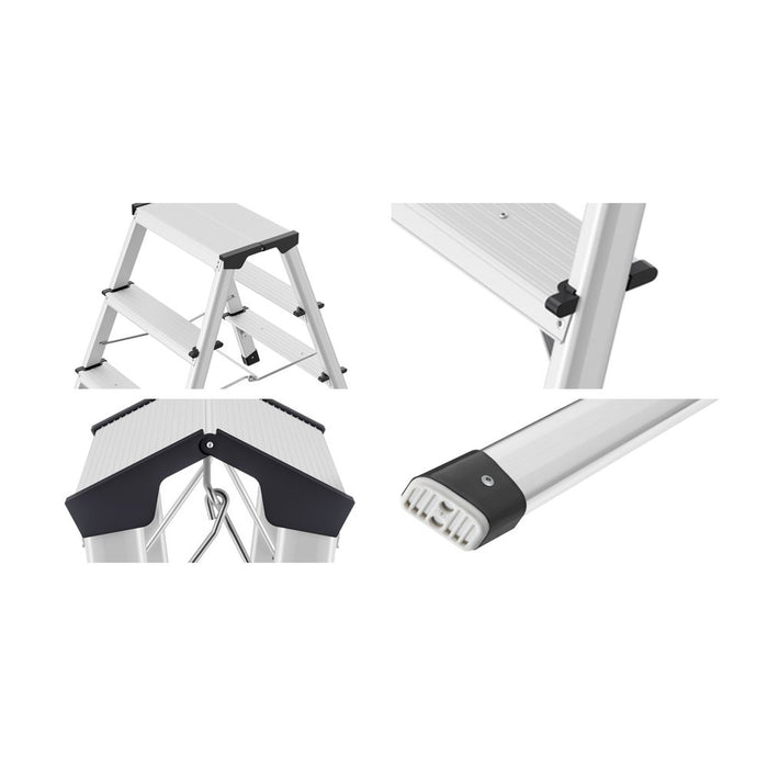Hailo Juego de 4 protectores de peldaño para taburete D60 StandardLine