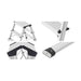 Hailo Juego de 4 extremos de peldaño para taburetes D60 StandardLine