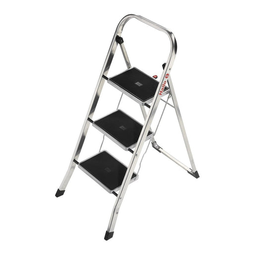 Hailo Taburete de aluminio K30 (3 peldaños)