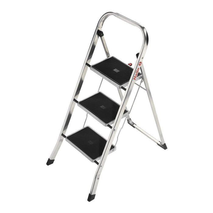 Hailo Taburete de aluminio K30 (3 peldaños)