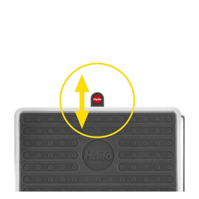 Hailo Taburete de acero Safety (3 peldaños)