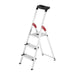 Hailo Escalera tijera aluminio peldaño ancho XXL EasyClix (3 peldaños) R