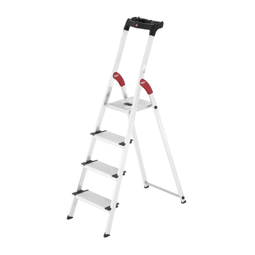 Hailo Escalera tijera aluminio peldaño ancho XXL EasyClix (4 peldaños) R