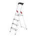 Hailo Escalera tijera aluminio peldaño ancho XXL EasyClix (4 peldaños) R