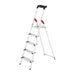 Hailo Escalera tijera aluminio peldaño ancho XXL EasyClix (5 peldaños) R