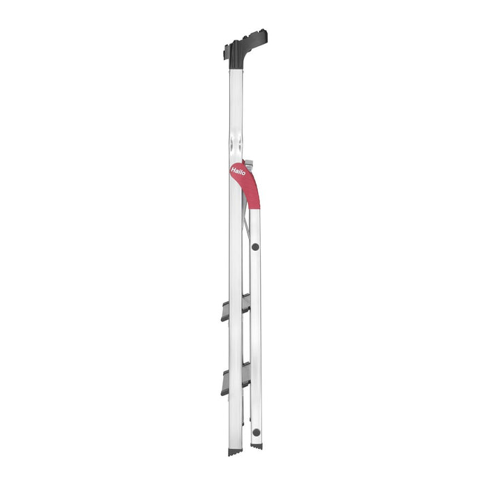 Hailo Escalera tijera aluminio peldaño ancho XXL EasyClix (5 peldaños) R