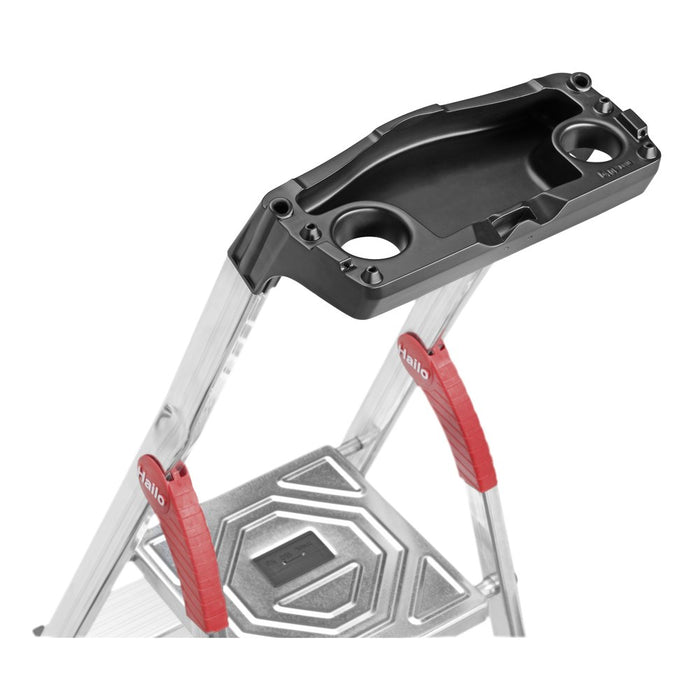 Hailo Escalera tijera aluminio peldaño ancho XXL EasyClix (6 peldaños) R