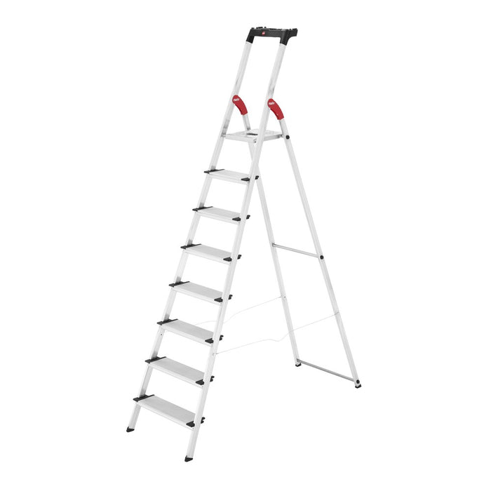 Hailo Escalera tijera aluminio peldaño ancho XXL EasyClix (8 peldaños) R