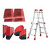 Hailo Juego de 4 pies de escaleras ProfiStep Multi (3, 4 y 5 peldaños)