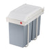 Hailo Cubo de reciclaje integrable Multi-Box duo L de 2x14 litros