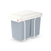 Hailo Cubo de reciclaje integrable Multi-Box duo L de 2x14 litros