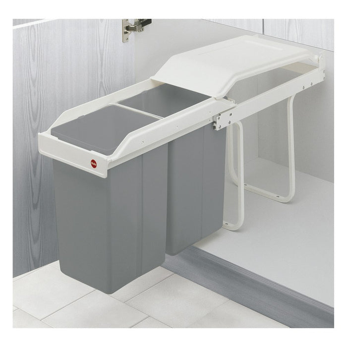 Hailo Cubo de reciclaje integrable Multi-Box duo L de 2x14 litros