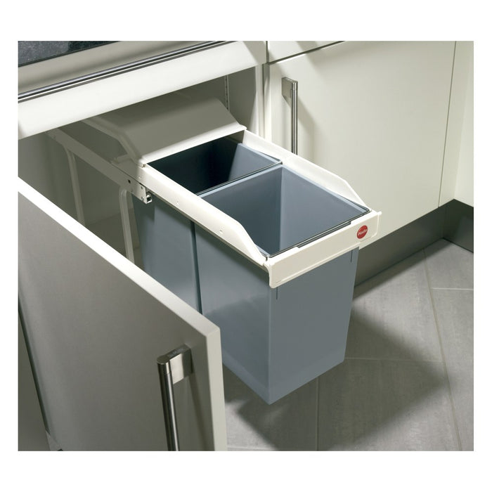 Hailo Cubo de reciclaje integrable Multi-Box duo L de 2x14 litros