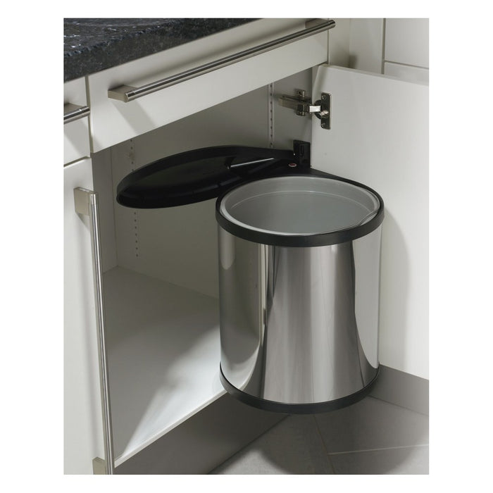 Hailo Cubo de basura integrable de 15 litros Compact-Box gris