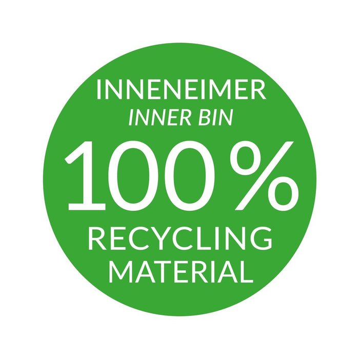 Hailo Cubo de basura integrable de 15 litros Compact-Box gris