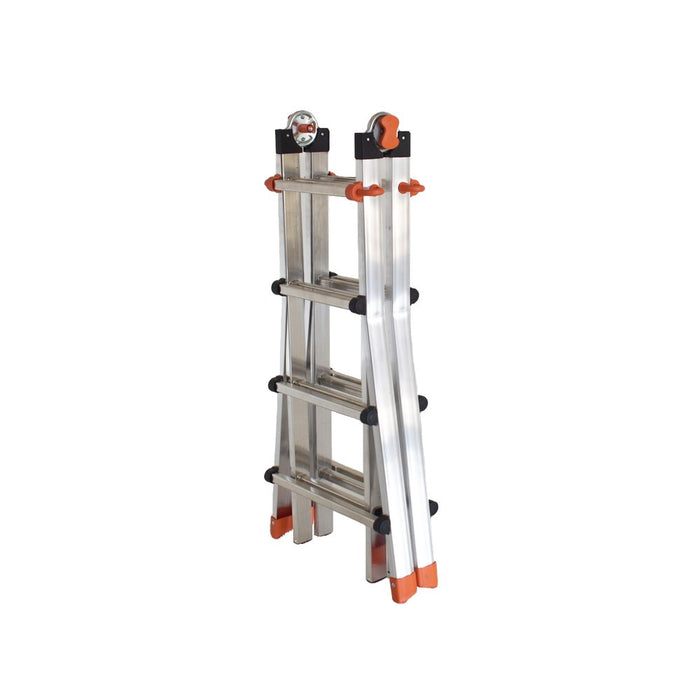 Gierre Escalera telescópica multiposición de aluminio PEPPina de 125 kg (4+4 peldaños)