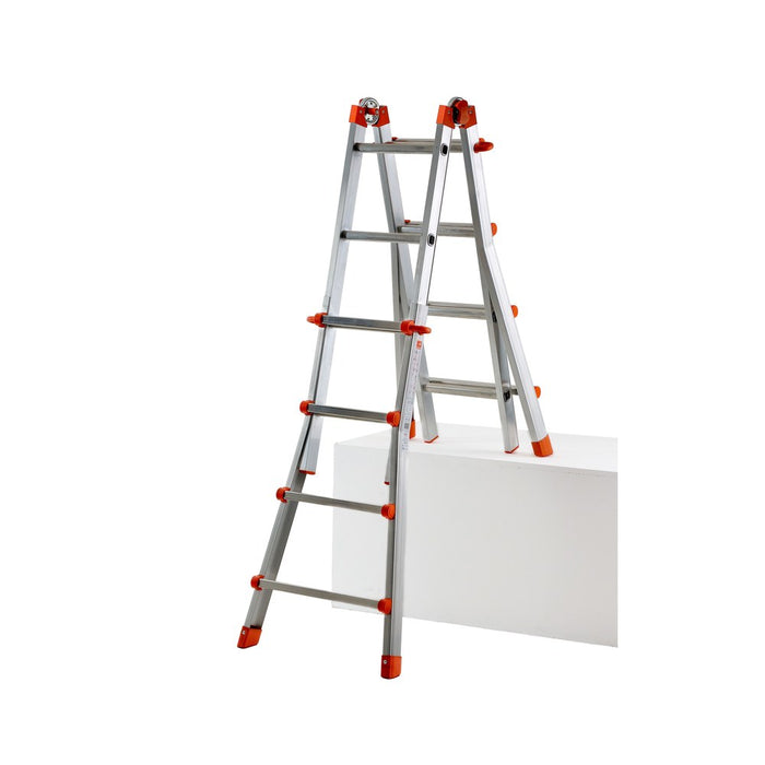 Gierre Escalera telescópica multiposición de aluminio PEPPina de 125 kg (4+4 peldaños)