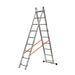 Gierre Escalera 2 tramos combinada de aluminio Modula (2x9)