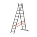 Gierre Escalera 2 tramos combinada de aluminio Modula (2x10)