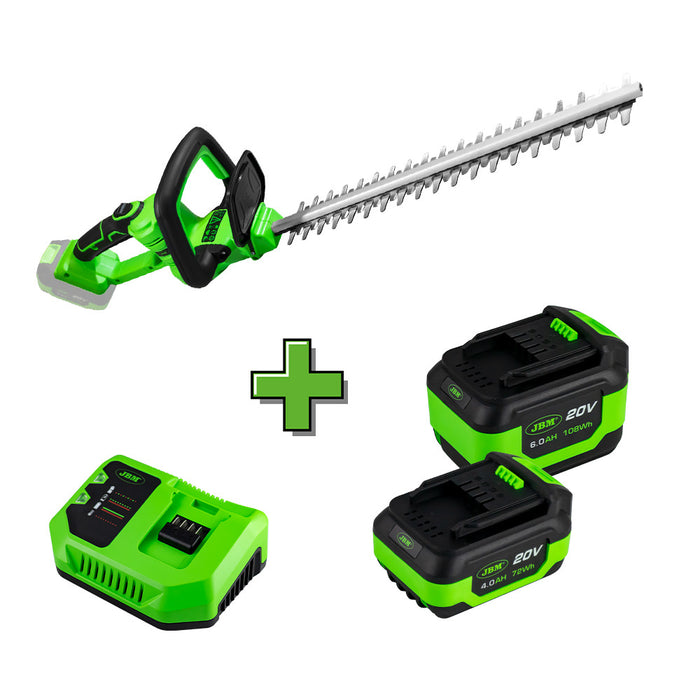 CORTASETOS A BATERÍA + BATERIA 6AH + BATERIA 6AH + CARGADOR 20V