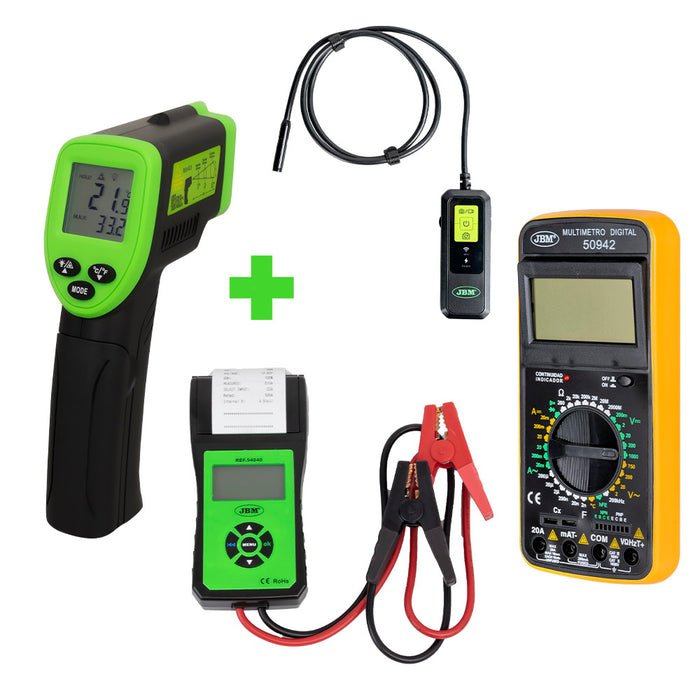 PROMO ENDOSCOPIO WIFI + TERMOMETRO LASER + COMPROBADOR DE BATERIAS + MULTIMETRO