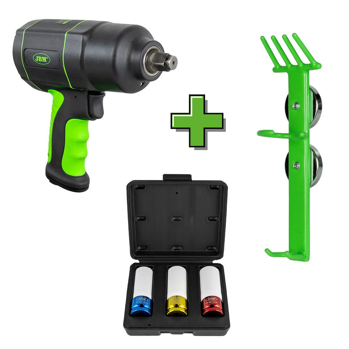 PROMO PISTOLA DE IMPACTO + JUEGO DE VASOS + SOPORTE MAGNETICO