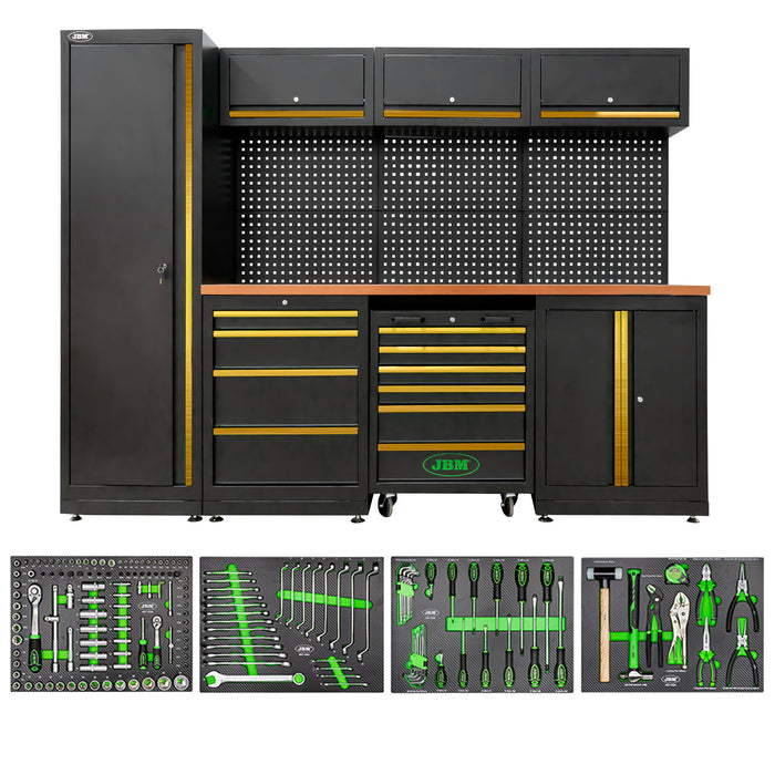 CONJUNTO DE MOBILIÁRIO MODULAR (18 PEÇAS) - DOURADO
